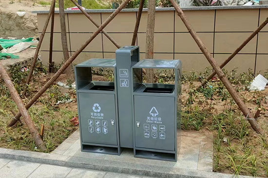 戶外環衛垃圾桶安裝